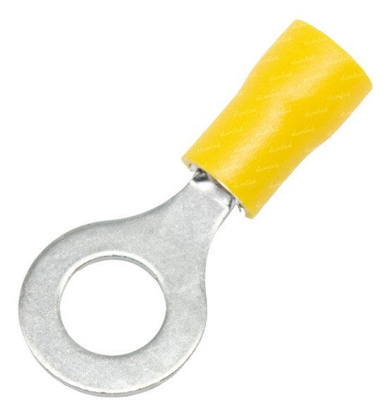 4 Terminales Preaislado Ojal Amarillo C4 6.5mm 2.6-6.5mm2 0