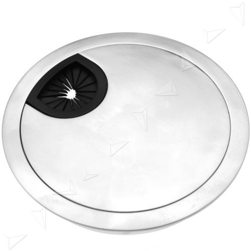 2pcs 80mm Computadora Ojal Metálico Para Escritorio Mesa Cab 1