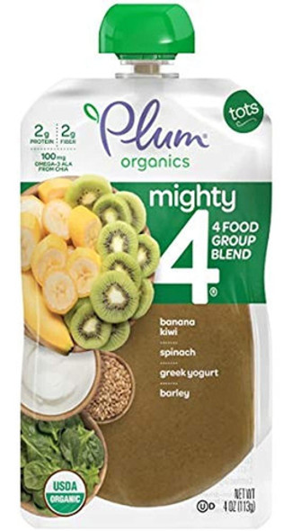 Plum Organics Mighty 4, Comida Orgánica Para Niños Pequeñ 1 Plum Organics Mighty 4, Comida Orgánica Para Niños Pequeñ 1