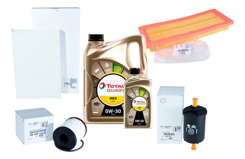 Kit 4 Filtros + Aceite 5l 0w30 Citroen C4 Lounge 1.6 Thp 0