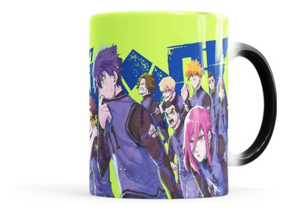 Taza Magica De Cerámica Termosensible Blue Lock 1