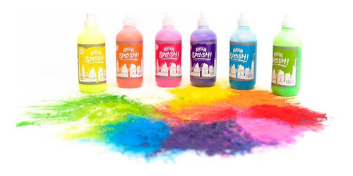 Kit De Festejo - 10 Polvos Holi De Colores + 2 Radha Splash 0