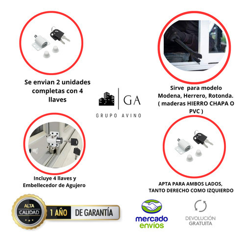 Cerrojo Ventana Seguridad.x2! 1