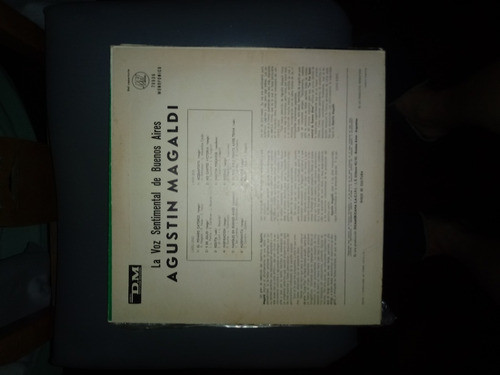 Vinilo La Voz Sentimental De Bs As A. Magaldi 0