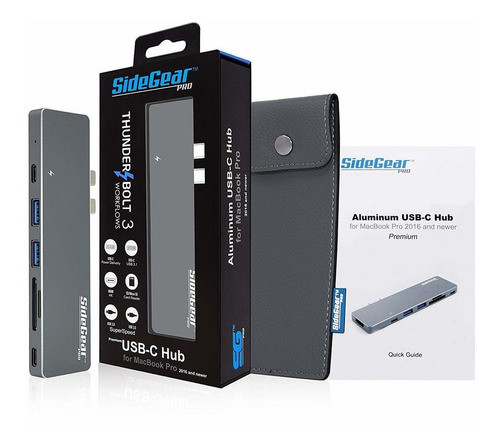 Sidegear Pro Usb C Hub Adaptador Para Macbook Pro 2016 y 1