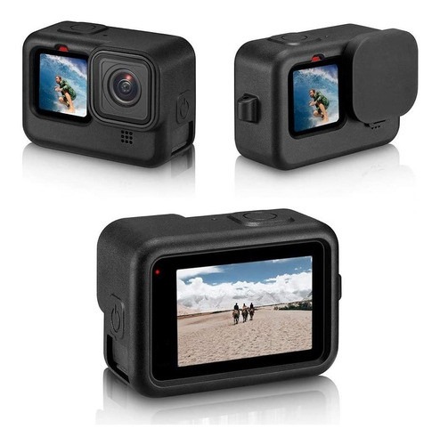 Carcasa Protectora De Silicona Para Gopro Hero 9 Negro 1