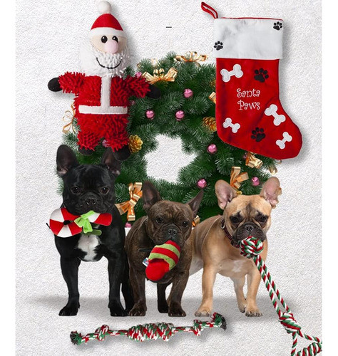 Xzking 7 Pack Christmas Dog Toys For Large Small Dogs, Dog C 1