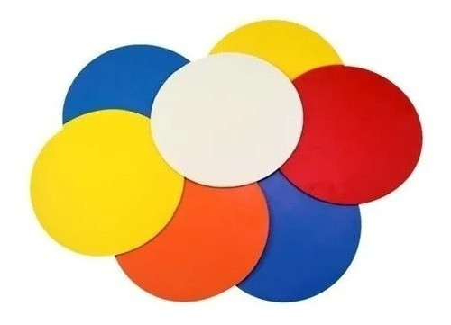 Set De 6 Circulos Demarcatorios Goma  Futbol Tactica Tsp 0