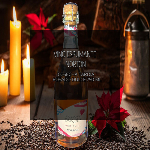 Vino Espumante Norton Cosecha Tardio Rosé Dulce 750ml X3 1