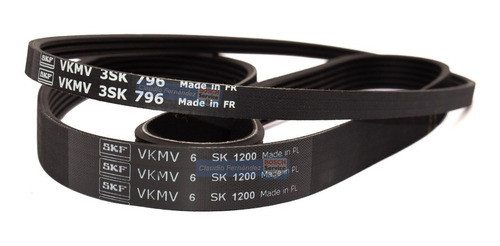 2 Correas Poly-v Skf Vw Saveiro 1.6 2010 2011 2012 2013 2014 1