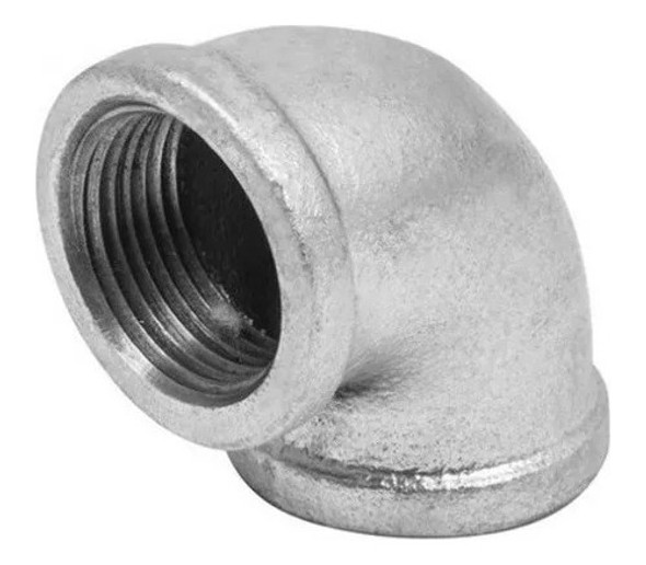 Codo Galvanizado 90° Hembra Hembra De 1/2 Pulgada X10 Unidad 0