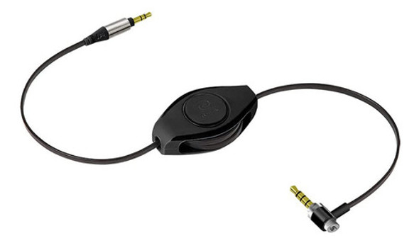 Retrak Cable Retractil De Audio De 3,5 Mm, Negro Etcable3535 0