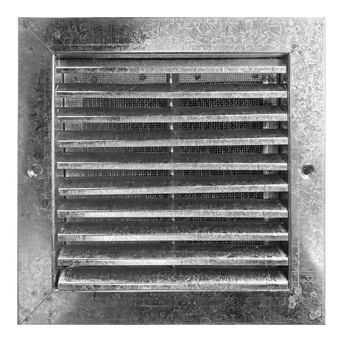 Rejilla Ventilacion 20x20 Fija - Con Mosquitero Galvanizada 0