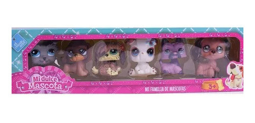 Mascotas X 6 Familia De Mascotas Simil Pet Shop Duende Azul 0