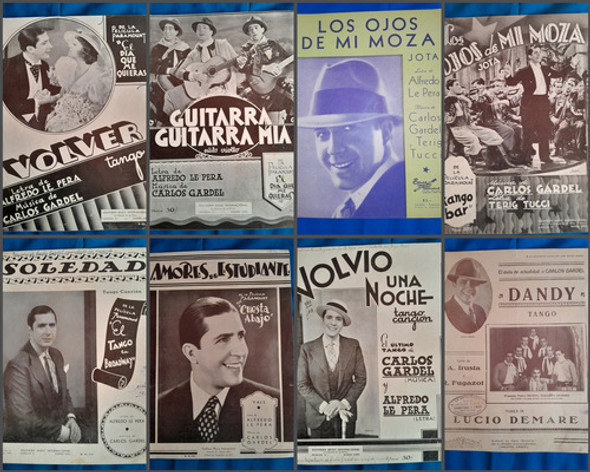 Ocho Partituras Del Gran Carlos Gardel 0