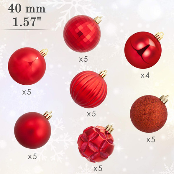 Ams - Bola De Navidad Con Miniadornos Exquisitos, Bolas Colo 1 Ams - Bola De Navidad Con Miniadornos Exquisitos, Bolas Colo 1