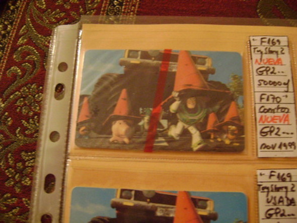 Tarjeta Telefonica Disney Toy Story 2 Serie F 169 Usada 2 0