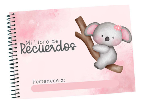 Álbum De Recuerdos Bebé Imprimible Koala Nena 0