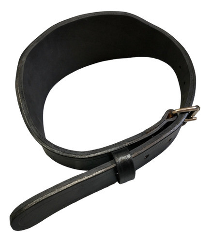 Cinturón De Cuero Negro Doble Funcion Gym 1