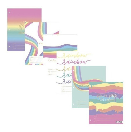 Separadores A4 Golden Rainbow X 6 Unides 0