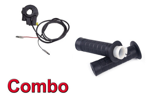 Combo Botón Pare Y Juego Puños Bicimoto 0