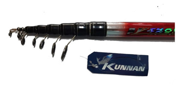 Caña Telescópica Kunnan Python 4208 4.2mts Grafito El Jabalí 0