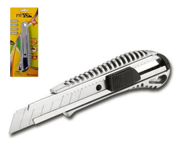 Cortante Cutter 18mm Metalico Con Guia Autoblock Niva Max 0 Cortante Cutter 18mm Metalico Con Guia Autoblock Niva Max 0