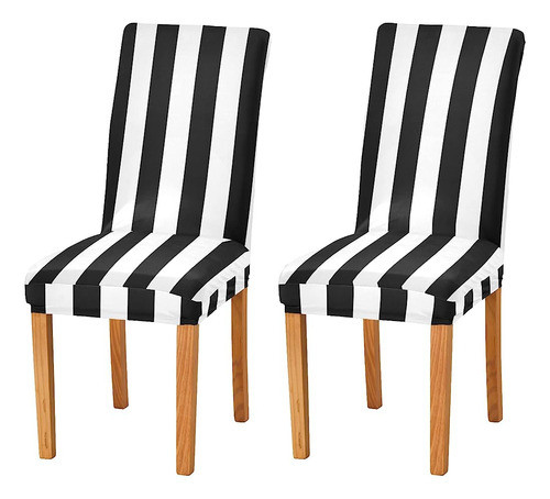 ~? Xigua Black White Stripes Fundas De Silla Para Comedor Ju 0