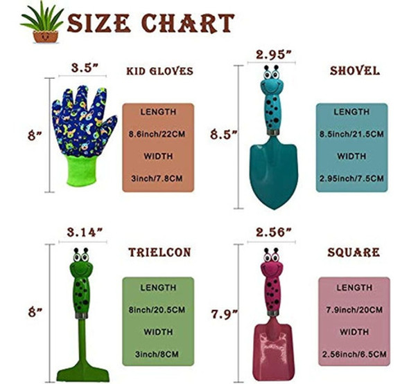 Juego De Herramientas De Jardinería Para Niños Pala De Mano 1