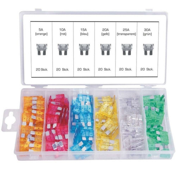 Juego Fusibles Surtidos 120pzas Auto Eurotech 0