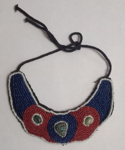 Collar Babero Estilo Étnico Mostacillas De Vidrio 0