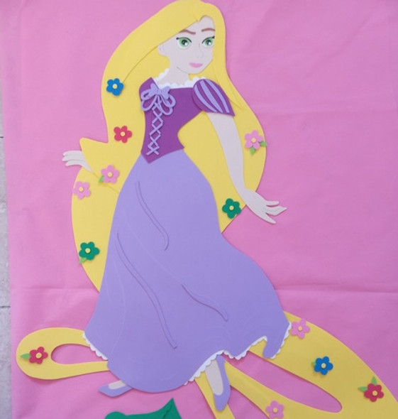 Personajes Goma Eva Princesas Goma Eva  Rapunzel Decoracion 1
