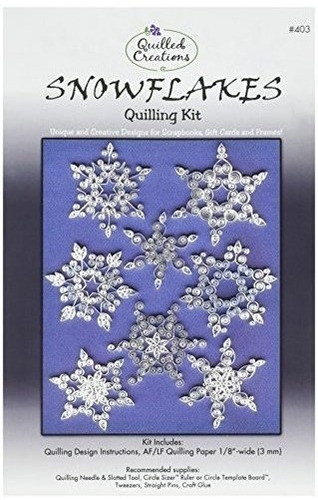 Kit De Quilling De Copos De Nieve Quilled Creations 0