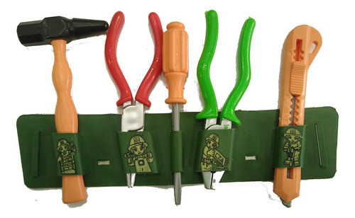 [lote] (x8un) Juguete - Set Herramientas - 14x6.5cm 0