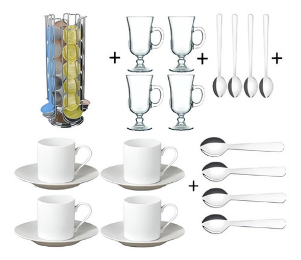 Dispensador Dolce Gusto Tazas Y Cucharas Café Y Cappuccino 0