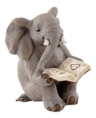 De Lectura De Elefante De Jardin Miniatura De Coleccio 0