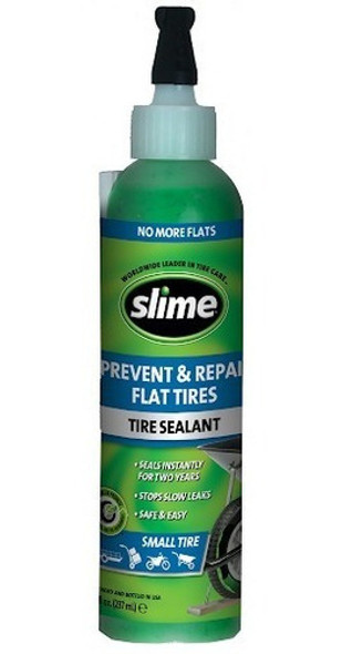 Liquido Sellador Cubiertas Tubeless Bicicleta Moto Slime 8oz 0