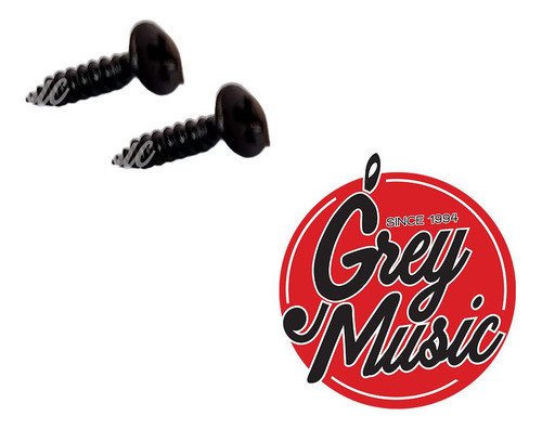 Pack X 2 Tornillos Para Baja Cuerdas Guitarra Bajo Negro 0