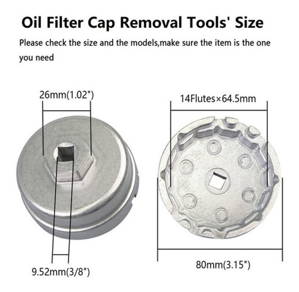 Llave Extractor Saca Filtro Aceite Toyota Corolla Ruhlmann 1