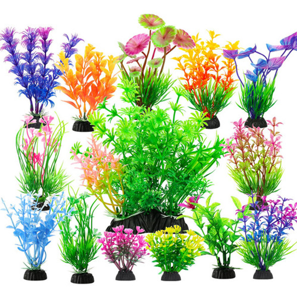Juego De 14 Plantas De Acuario Decoración Ews 0