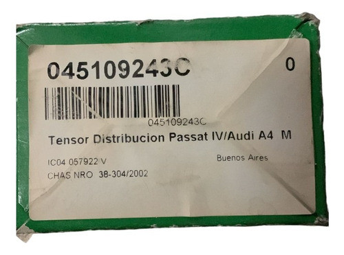 Tensor Correa De Distribucion Vw Passat Sharan Tdi Marca Ina 1