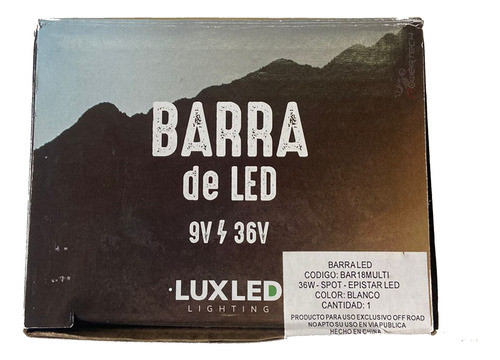 Barra Led Multi Recta 12 Led De 1.5 Watts Tipo Epistar 18w 1
