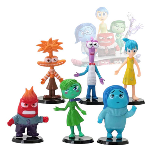 Intensamente Set Mini Figuras Acción Muñecos Juguete 0