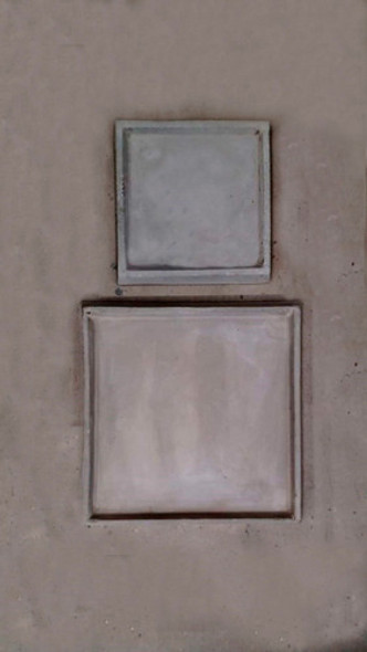 Plato Cuadrado 25x25 Cm. Fibrocemento 1 Plato Cuadrado 25x25 Cm. Fibrocemento 1