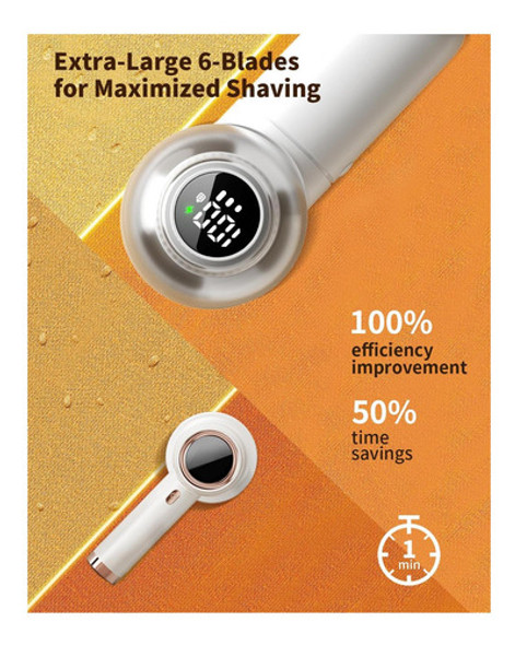 Afeitadora De Telas, Quitapelusas Recargable Con Cepillo, De 1