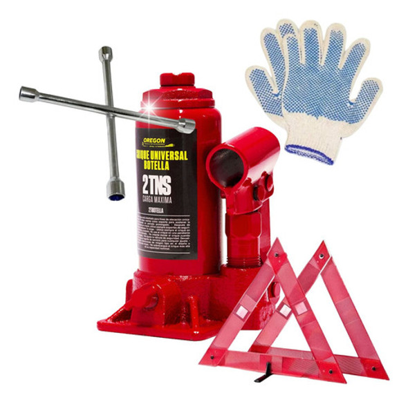 Kit Emergencia Auto Crique + Llave Rueda + Balizas + Guantes 0 Kit Emergencia Auto Crique + Llave Rueda + Balizas + Guantes 0