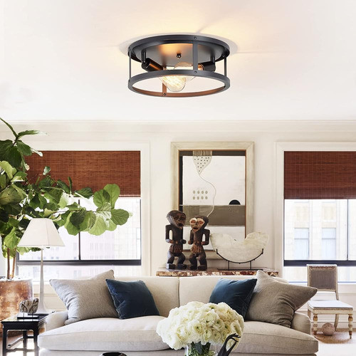 Xpehk Paquete De 2 Luces De Techo De Montaje Empotrado, 13 P 1