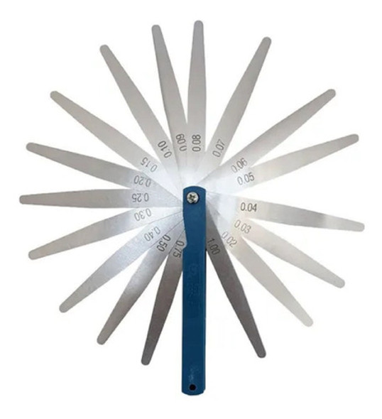 Galga De Acero Inoxidable Huaqi - 17 Medidas, 0.02 - 1.00mm 0 Galga De Acero Inoxidable Huaqi - 17 Medidas, 0.02 - 1.00mm 0