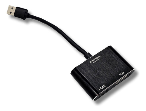 Adaptador Usb 3.0 Hdmi Vga Full Hd 1080 Mts-usb3video Placa 0