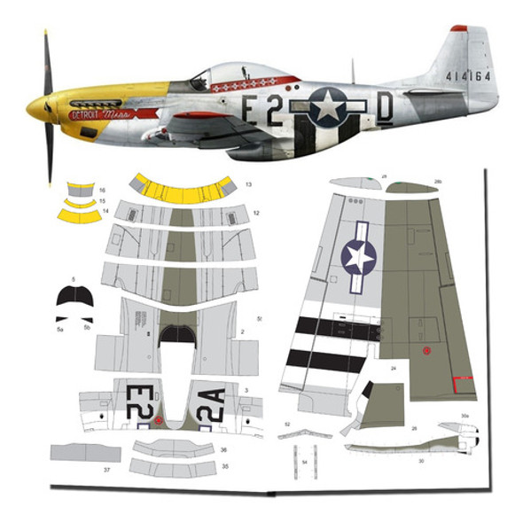 P 51 D Mustang 1.33 Papercraft 0